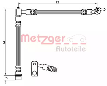 Шлангопровод (METZGER: 4110103)