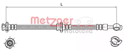 Шлангопровод (METZGER: 4110129)