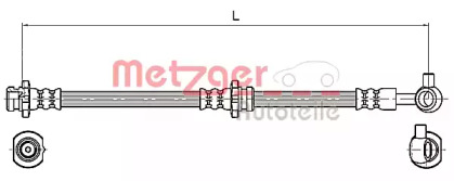 Шлангопровод (METZGER: 4110132)