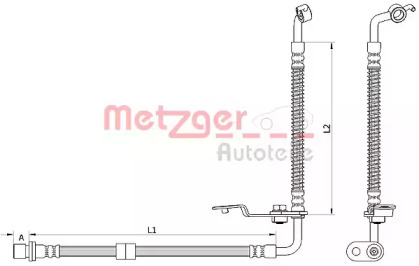 Шлангопровод (METZGER: 4110878)