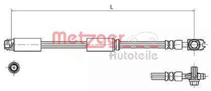 Шлангопровод (METZGER: 4116227)