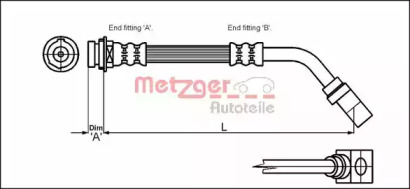 Шлангопровод (METZGER: 4114751)