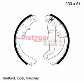 Комлект тормозных накладок (METZGER: MG 109)