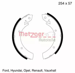 Комлект тормозных накладок (METZGER: MG 325)