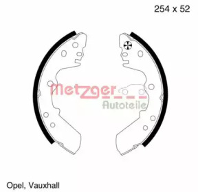 Комлект тормозных накладок (METZGER: MG 587)