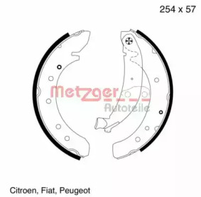 Комлект тормозных накладок (METZGER: MG 620)