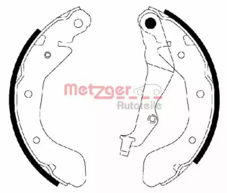 Комлект тормозных накладок (METZGER: MG 945)