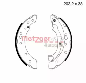 Комлект тормозных накладок (METZGER: MG 961)