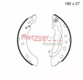 Комлект тормозных накладок (METZGER: MG 977)