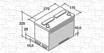 Аккумулятор (MAGNETI MARELLI: 068070054010)
