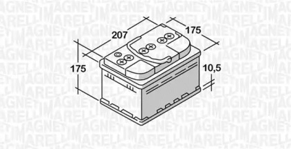 Аккумулятор (MAGNETI MARELLI: 068044042030)