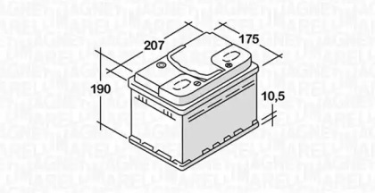 Аккумулятор (MAGNETI MARELLI: 068045036010)