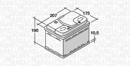 Аккумулятор (MAGNETI MARELLI: 068050045010)