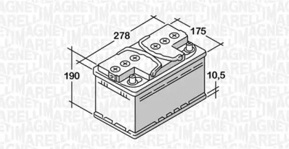 Аккумулятор (MAGNETI MARELLI: 068063057020)