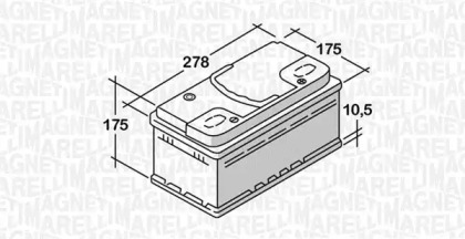 Аккумулятор (MAGNETI MARELLI: 068065054030)