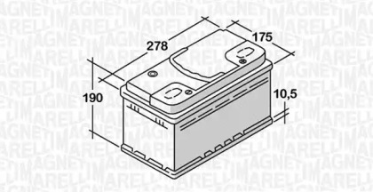 Аккумулятор (MAGNETI MARELLI: 068074068010)