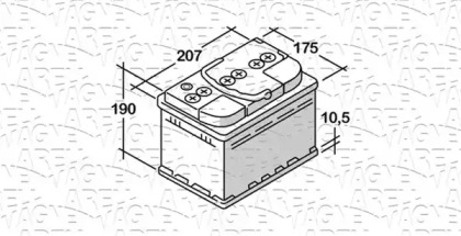 Аккумулятор (MAGNETI MARELLI: 068050051010)