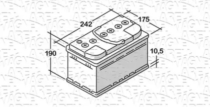 Аккумулятор (MAGNETI MARELLI: 068062064010)