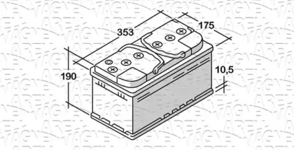 Аккумулятор (MAGNETI MARELLI: 068100085010)