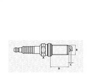 Свеча зажигания (MAGNETI MARELLI: 062000777304)