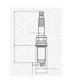 Свеча зажигания (MAGNETI MARELLI: 062000786304)