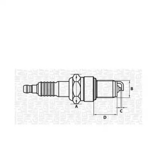 Свеча зажигания (MAGNETI MARELLI: 062000773304)