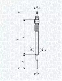 Свеча накаливания (MAGNETI MARELLI: 062900051304)