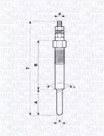 Свеча накаливания (MAGNETI MARELLI: 062583101304)