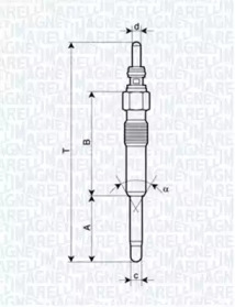 Свеча накаливания (MAGNETI MARELLI: 062900006304)