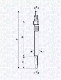 Свеча накаливания (MAGNETI MARELLI: 062900012304)