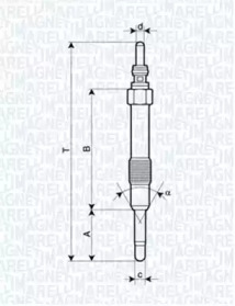 Свеча накаливания (MAGNETI MARELLI: 062900014304)