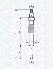 Свеча накаливания (MAGNETI MARELLI: 062900017304)