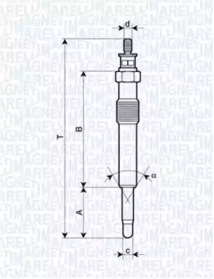 Свеча накаливания (MAGNETI MARELLI: 062900018304)