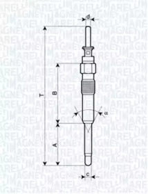 Свеча накаливания (MAGNETI MARELLI: 062900023304)