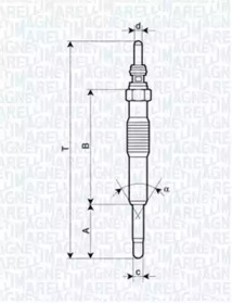 Свеча накаливания (MAGNETI MARELLI: 062900027304)