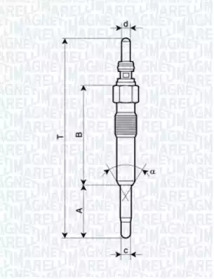 Свеча накаливания (MAGNETI MARELLI: 062900028304)