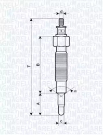 Свеча накаливания (MAGNETI MARELLI: 062900037304)