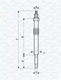 Свеча накаливания (MAGNETI MARELLI: 062900049304)