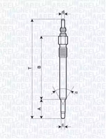 Свеча накаливания (MAGNETI MARELLI: 062900057304)