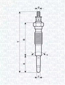 Свеча накаливания (MAGNETI MARELLI: 062900063304)