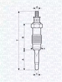 Свеча накаливания (MAGNETI MARELLI: 062500300304)