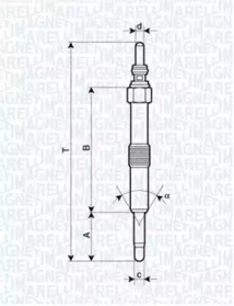 Свеча накаливания (MAGNETI MARELLI: 062900067304)