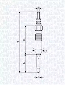 Свеча накаливания (MAGNETI MARELLI: 062900085304)