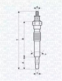 Свеча накаливания (MAGNETI MARELLI: 062900092304)