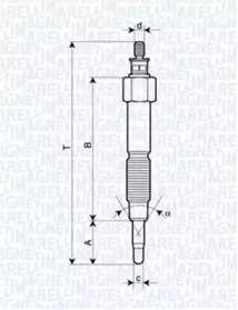 Свеча накаливания (MAGNETI MARELLI: 062900093304)