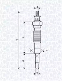 Свеча накаливания (MAGNETI MARELLI: 062900094304)