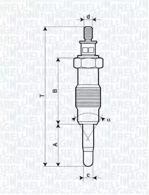 Свеча накаливания (MAGNETI MARELLI: 062582804304)