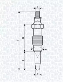 Свеча накаливания (MAGNETI MARELLI: 062583003304)