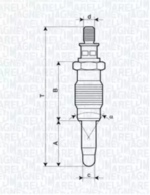 Свеча накаливания (MAGNETI MARELLI: 062900005304)