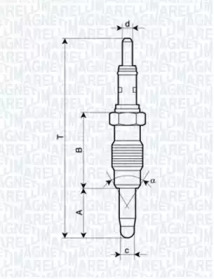 Свеча накаливания (MAGNETI MARELLI: 062900011304)